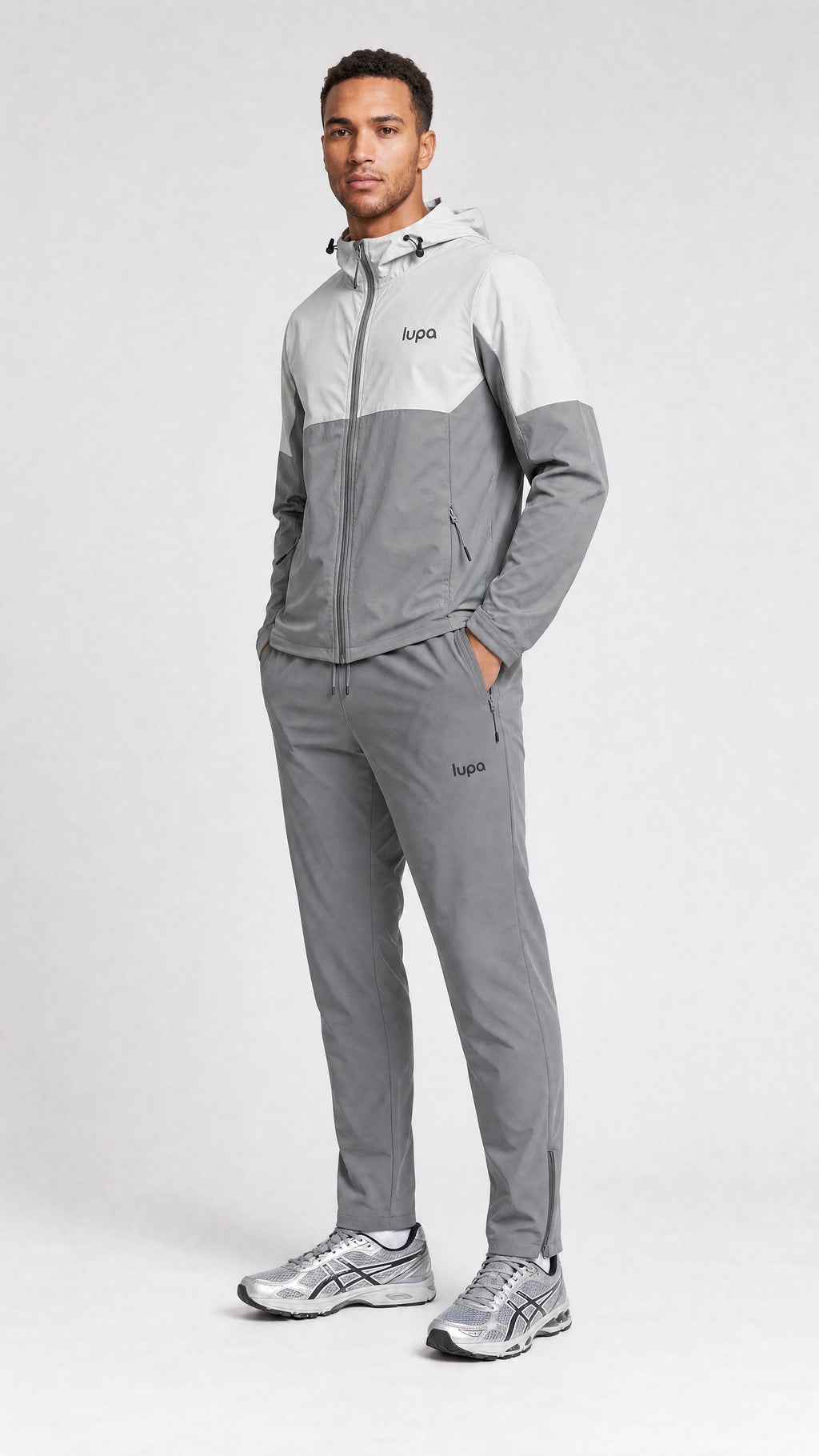 Houston Track Top and Pant - Mid Grey