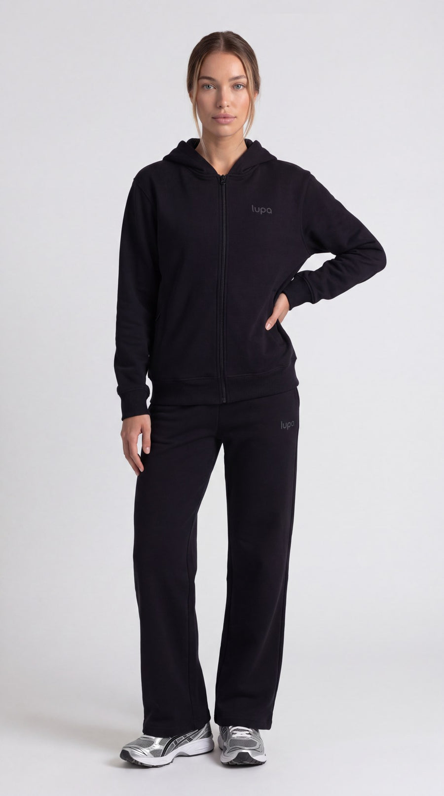 Madrid Fleece Zip Through - Black