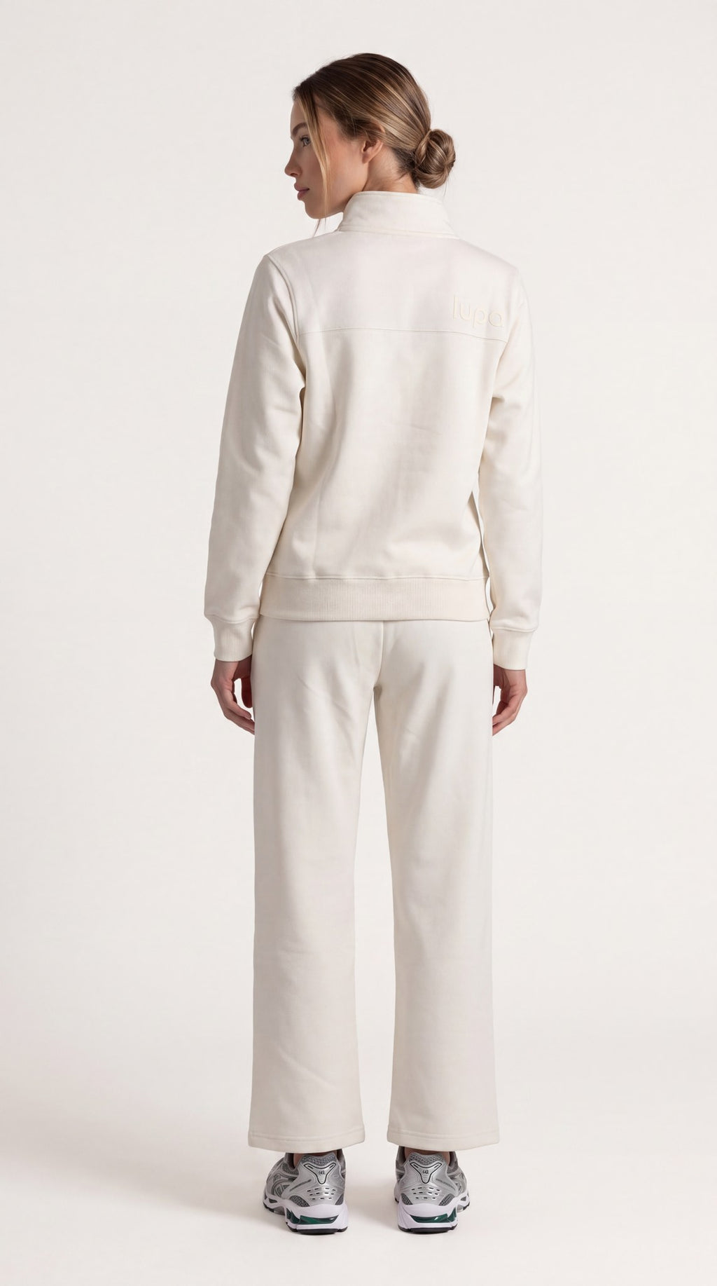 Paris Fleece Open Hem Pant - Vanilla