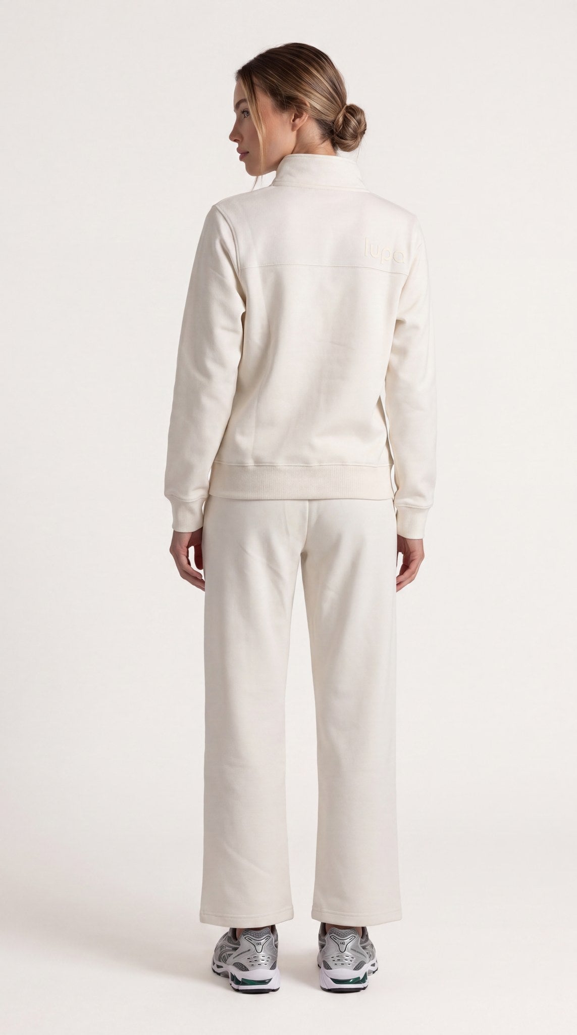 Paris Fleece Open Hem Pant - Vanilla