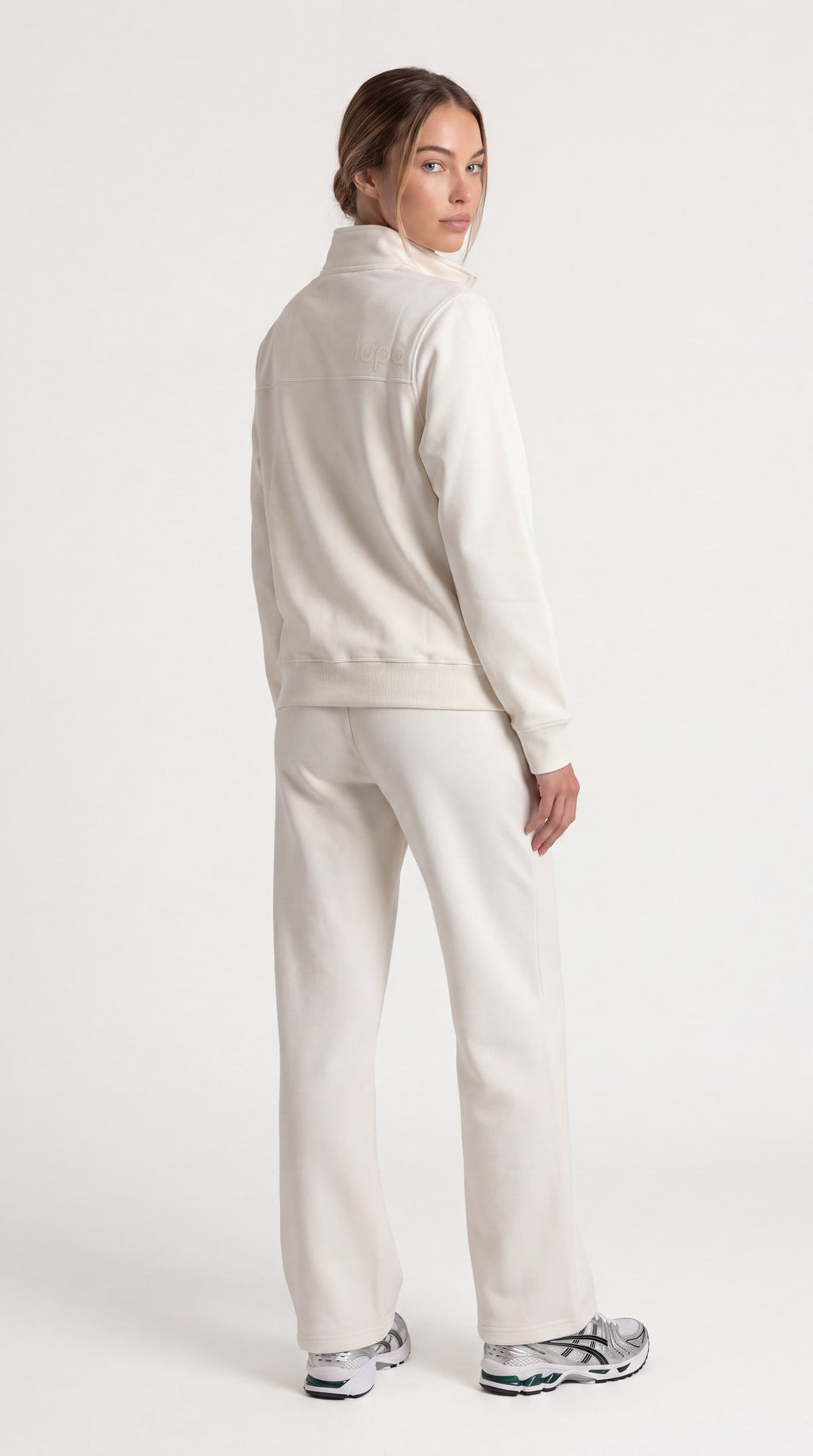 Paris Fleece Open Hem Pant - Vanilla