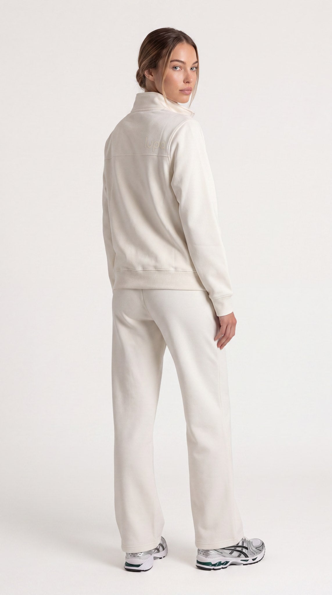 Paris Fleece Open Hem Pant - Vanilla